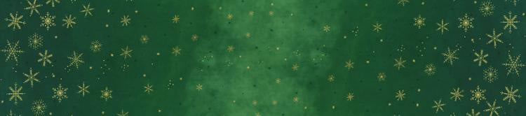 Ombre Flurries Metallic - 1/4 Meter - Christmas Green
