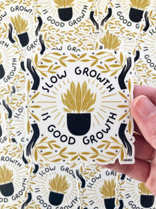 Slow Growth Sticker by Gingiber