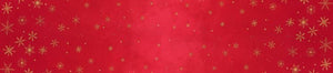 Ombre Flurries Metallic - 1/4 Meter - Christmas Red