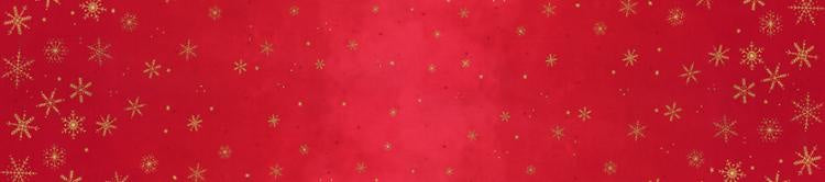 Ombre Flurries Metallic - 1/4 Meter - Christmas Red