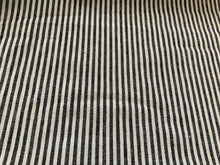 Load image into Gallery viewer, Hemp/Organic Cotton Canvas Stripe - 1/4 Meter - Black/Natural