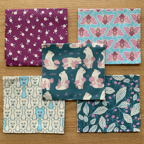 Bear In Bloom - Fat Quarter Bundle (5)