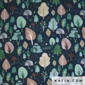 ECOVISCOSE - Katia Fabrics - 1/2 Meter - Forest Handmade