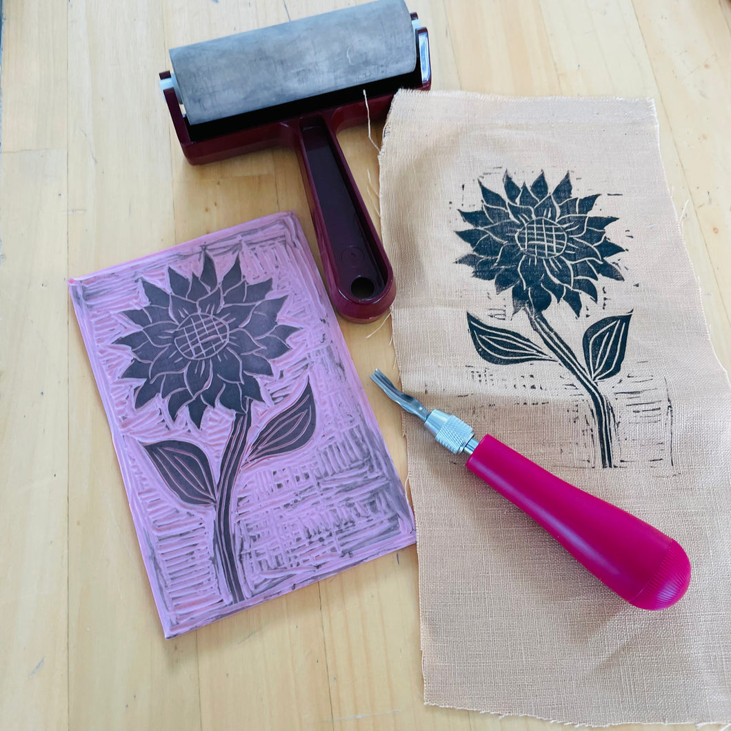 NEW! Lino Printing on Fabric (Ages 12-16)