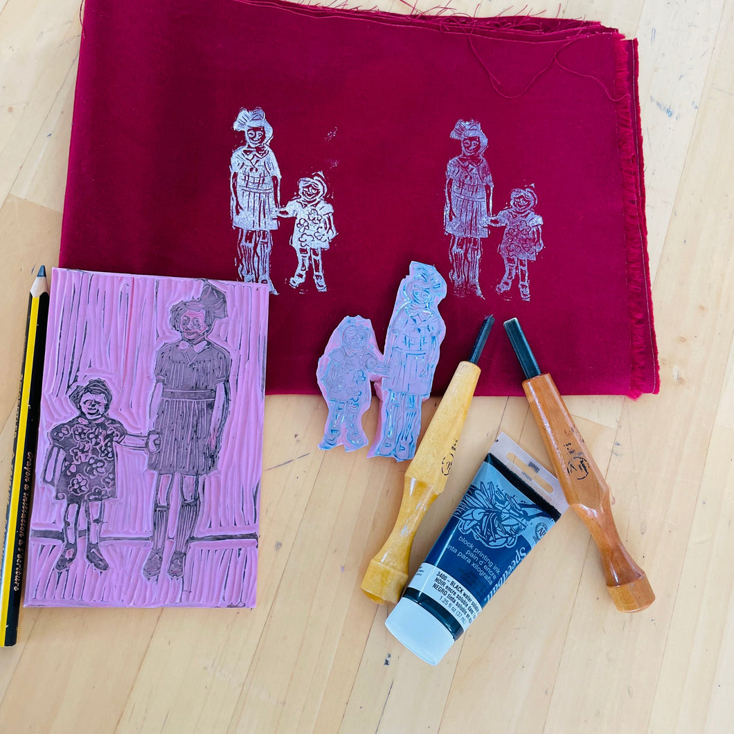 NEW! Lino Printing on Fabric (Ages 16+)
