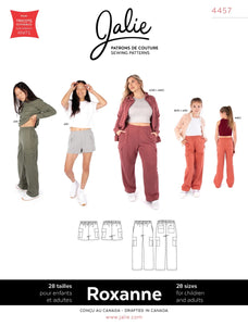 Roxanne Cargo Pants and Shorts - Paper Pattern