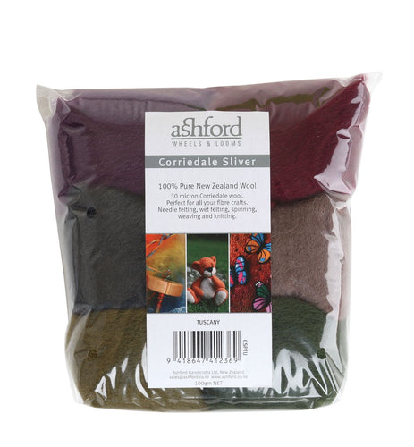 Corriedale 7 Colour Pack (100g) - Tuscany