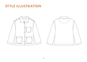 Painter Jacket - Paper Pattern - Wardrobe By Me