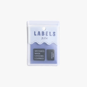 NEW! "Mistakes Made Lessons Learned" - Woven Labels