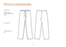 Load image into Gallery viewer, Pajama Pants - Paper Pattern - Wardrobe By Me