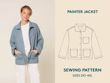 Load image into Gallery viewer, Painter Jacket - Paper Pattern - Wardrobe By Me