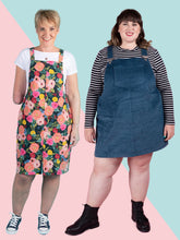 Load image into Gallery viewer, Cleo Pinafore + Overall Dress - Paper Pattern