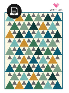 NEW! 'Make of The Month Club': Triangle Peaks Quilt by Quilty Love (Advanced Beginner)