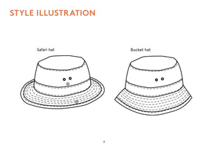 Bucket Hat - Paper Pattern - Wardrobe By Me
