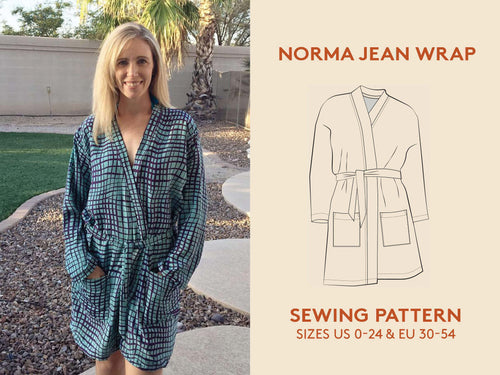 Norma Jean Wrap - Paper Pattern - Wardrobe By Me