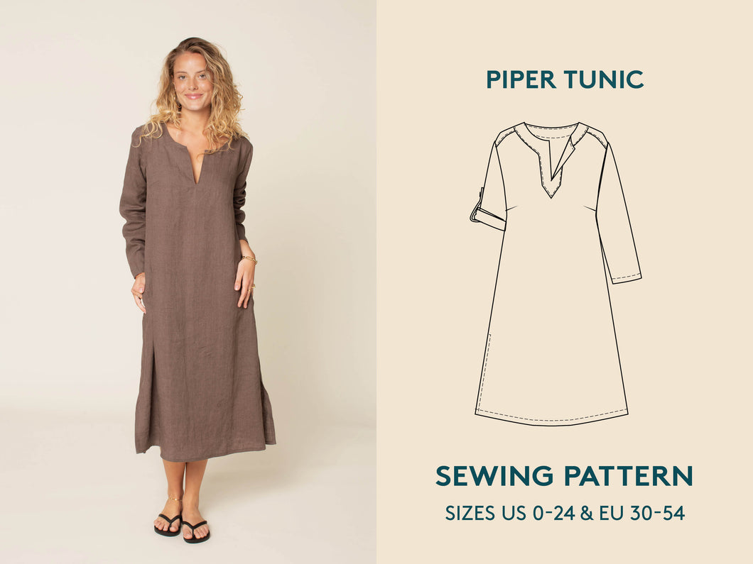 Piper Tunic - Paper Pattern - Wardrobe By Me