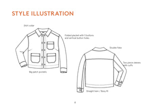 Canvas Jacket - Paper Pattern - Wardrobe By Me