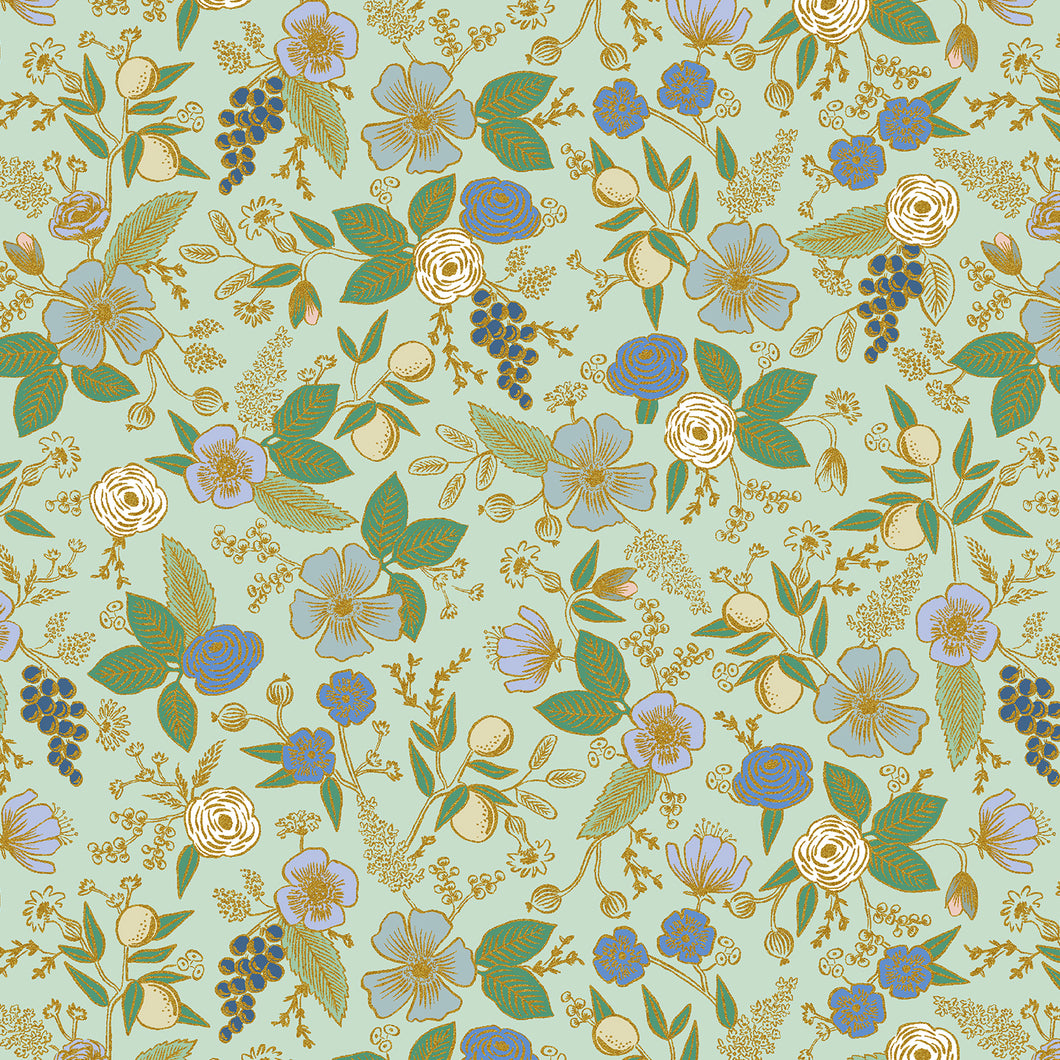 Orchard by Rifle Paper Co. - 1/4 Meter - Colette - Mint Metallic