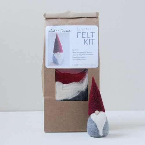 Winter Gnome Complete Needle Felting Kit