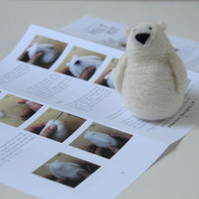 Load image into Gallery viewer, Polar Bear Complete Needle Felting Kit