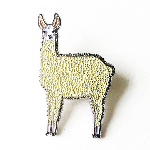 Llama Enamel Pin By Gingiber