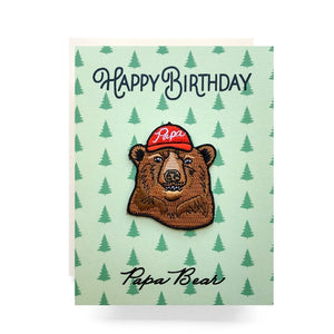 Papa Bear Birthday Card + Patch
