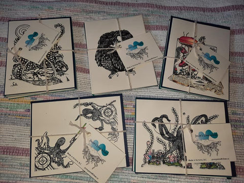 Mixed Pack (5) - Small Every Day Greeting Cards - Jessie's Dreamland