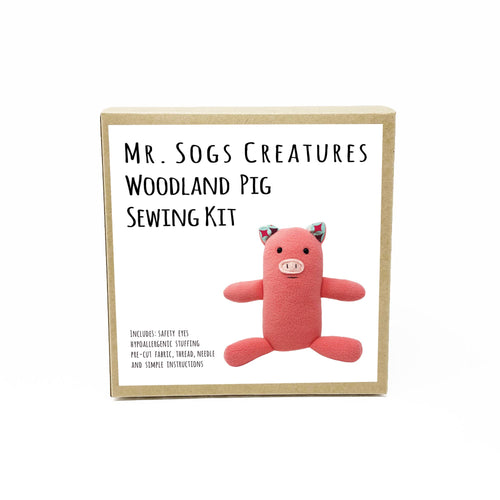 WOODLAND PIG - DIY Sewing Kit by Mr. Sogs