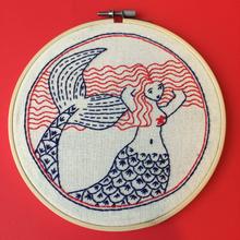 Load image into Gallery viewer, MERMAID HAIR DON&#39;T CARE - COMPLETE EMBROIDERY KIT