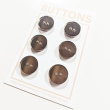 Load image into Gallery viewer, Bronze Mirror Circle Buttons - Small (0.59&quot;) -  6 pack