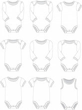 Load image into Gallery viewer, Bodysuits for Babies - Paper Pattern