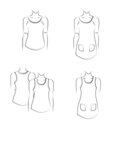 Load image into Gallery viewer, Raglan Tee, Racerback Tank and Tunic - Paper Pattern
