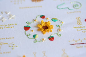 SUMMER - Embroidery Stitch Sampler