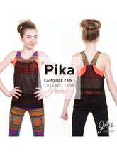 Load image into Gallery viewer, PIKA Sports Bra and Layered Blouson Tank - Paper Pattern