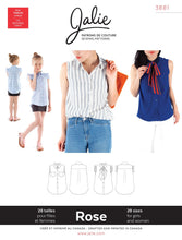 Load image into Gallery viewer, ROSE Sleeveless Button-Down Shirt - Paper Pattern