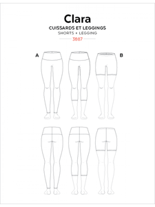 CLARA High-Waisted Leggings - Paper Pattern