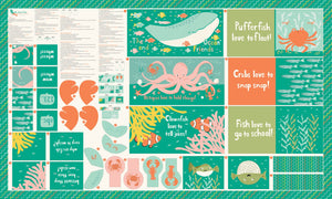 The Sea and Me - Book Panel by Stacy Iest Hsu for Moda