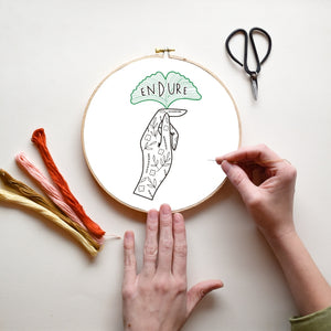 Endure - DIY Embroidery Kit by Gingiber