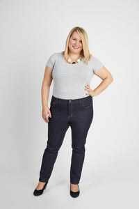 Ames Jeans (Sizes 12 - 28) - Paper Pattern