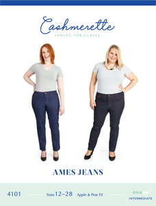 Ames Jeans (Sizes 12 - 28) - Paper Pattern