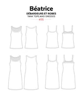 Load image into Gallery viewer, BEATRICE Tanks and Dresses - Paper Pattern