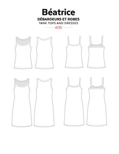 BEATRICE Tanks and Dresses - Paper Pattern