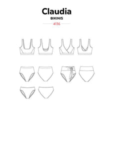 CLAUDIA Bikinis - Paper Pattern