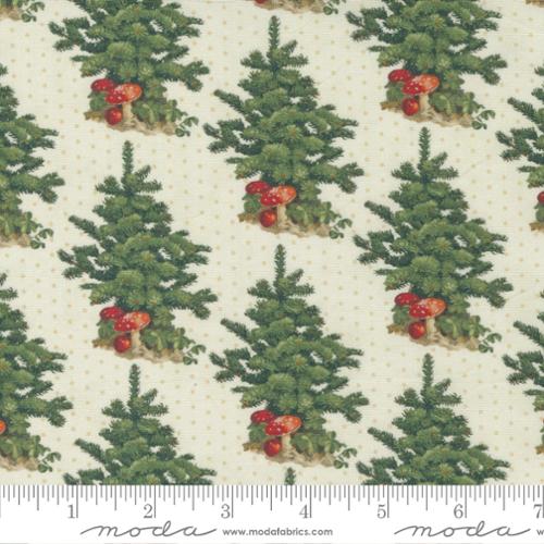 Christmas Faire by Cathe Holden - 1/4 Meter - Trees - Cream