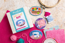 Load image into Gallery viewer, Knitting Basket Brooch Felt Kit by Hawthorn Handmade