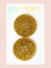 Load image into Gallery viewer, Gold Sparkle Buttons - XL - 2 pack
