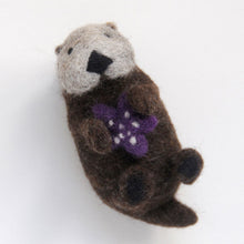 Load image into Gallery viewer, Sea Otter Complete Needle Felting Kit