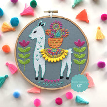 Load image into Gallery viewer, Llama Embroidery Kit