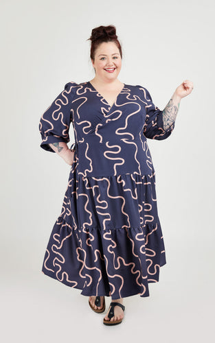 ROSECLAIR DRESS - SIZES 12-32 - PAPER PATTERN