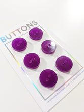 Load image into Gallery viewer, Purple Circle Buttons - Small  - 6 pack